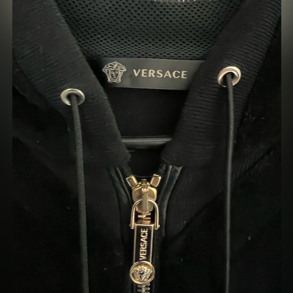 | Authentic Versace Velour Jacket | Color: Black | - Picture 6 of 6